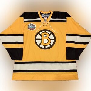 Boston Bruins Blank 2010 Winter Classic Reebok NHL Hockey Jersey Size XL